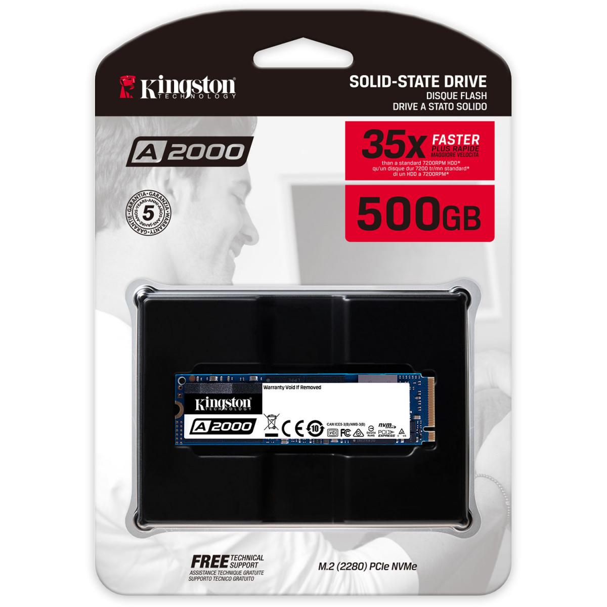 Kingston A2000 SSD 500GB M.2 photo 