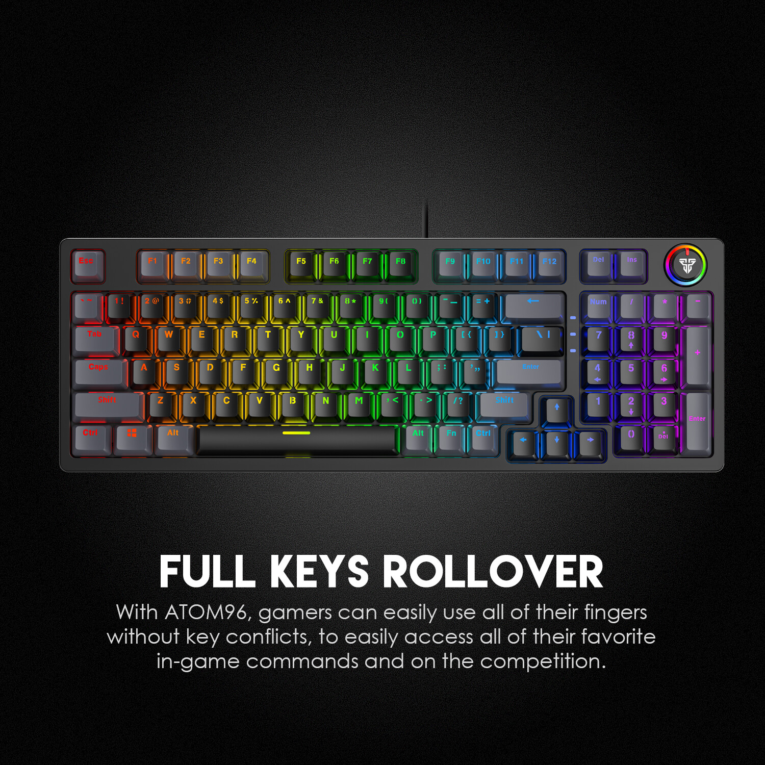 FANTECH ATOM96 MK890 RGB MECHANICAL KEYBOARD